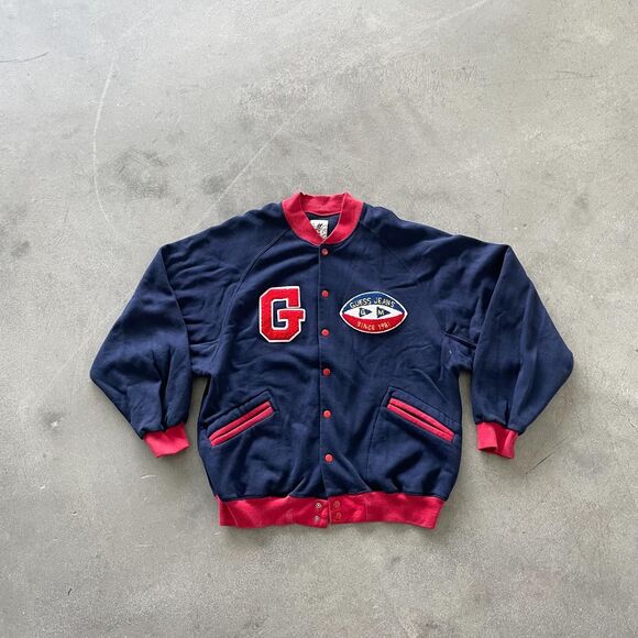 Guess Red and Blue Varsity Jacket - Picture 1 of 4
